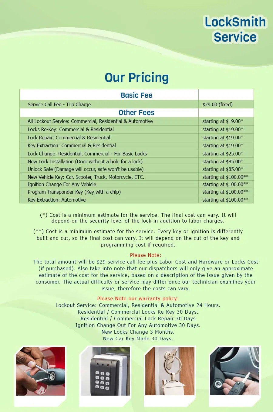 Lafayette Hill Locksmith Service, Lafayette Hill, PA 610-973-5346 - pricelist-ls
